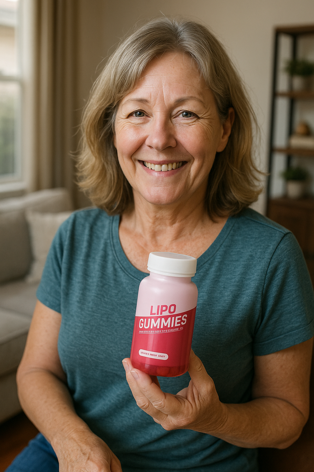 Sandra using LipoGummies