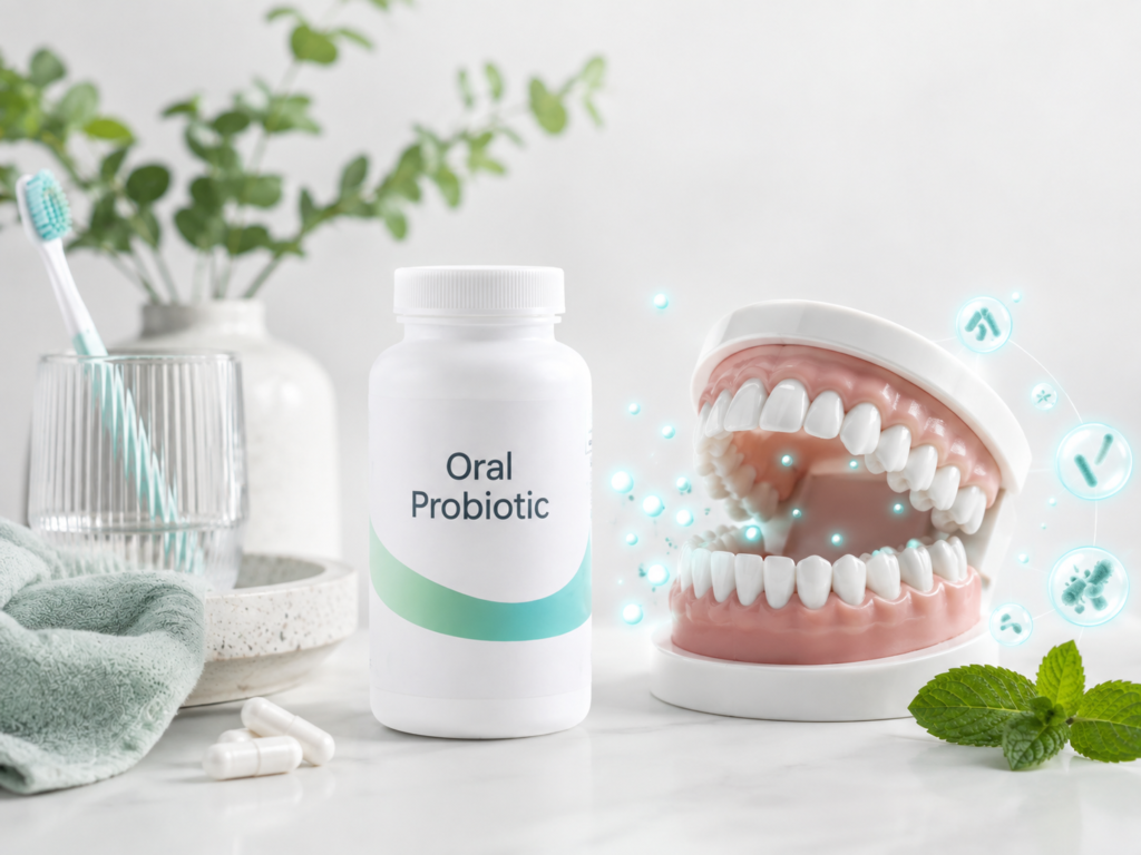 Oral probiotics supporting the oral microbiome environment